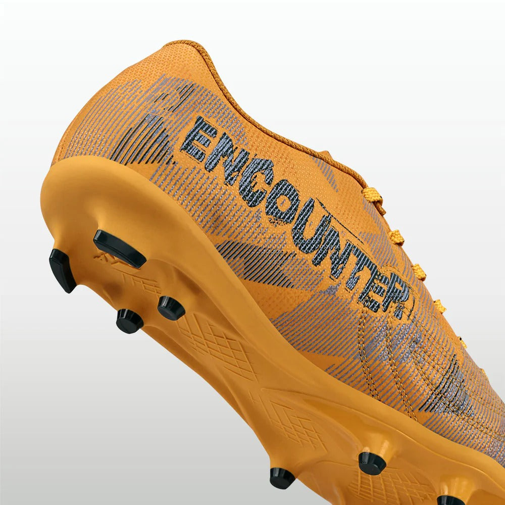 Nivia Encounter Football Studs for Men | Synthetic Leather Football Boots with Dual-Colour TPU Sole | Multi-Ground Football Shoes