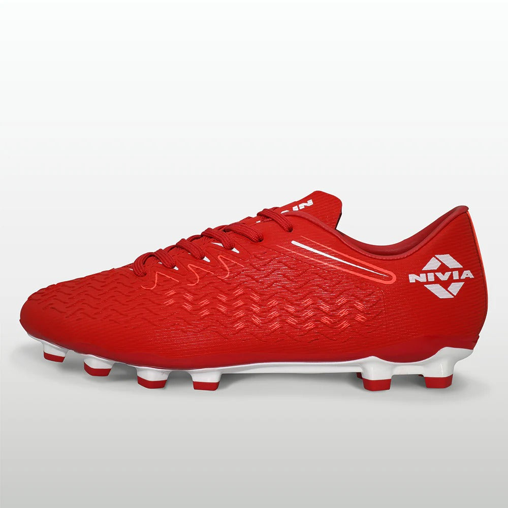 Nivia Nitro Football Shoes for Men - TPU Stud Sole | Firm Ground Football Boots