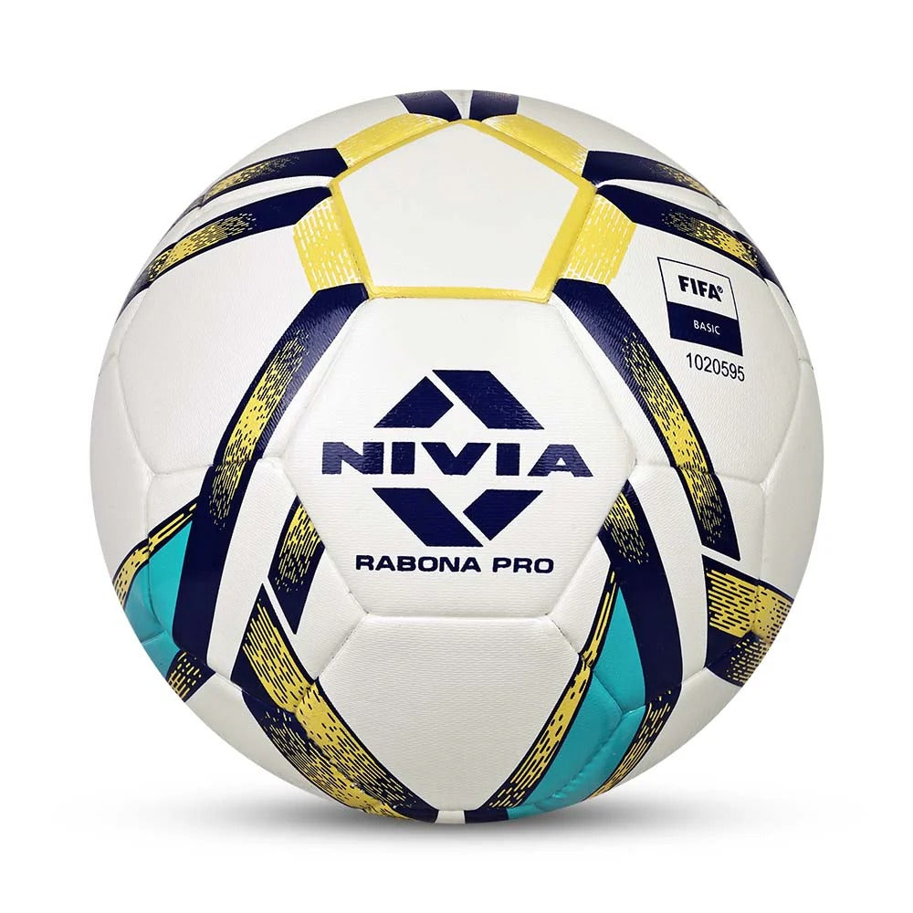 Nivia Rabona Pro Football - FIFA Basic Match Ball | Power Stitched TPU Football