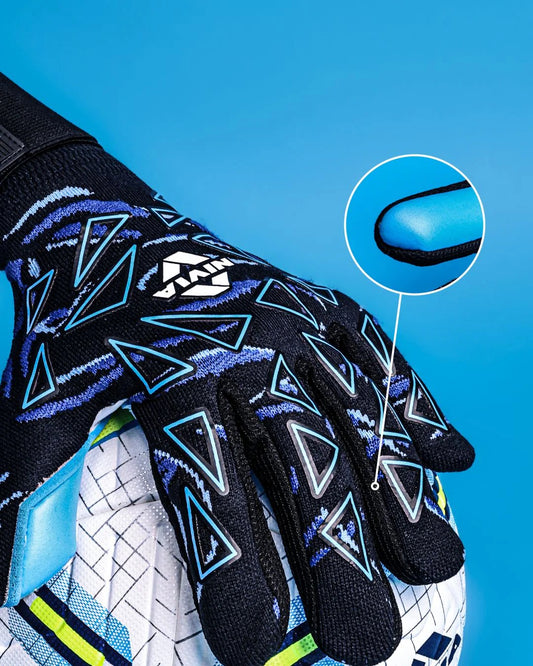 Nivia Nitro Goalkeeper Gloves - 4mm Super Soft Latex Palm | Match & Amp - Training Gloves
