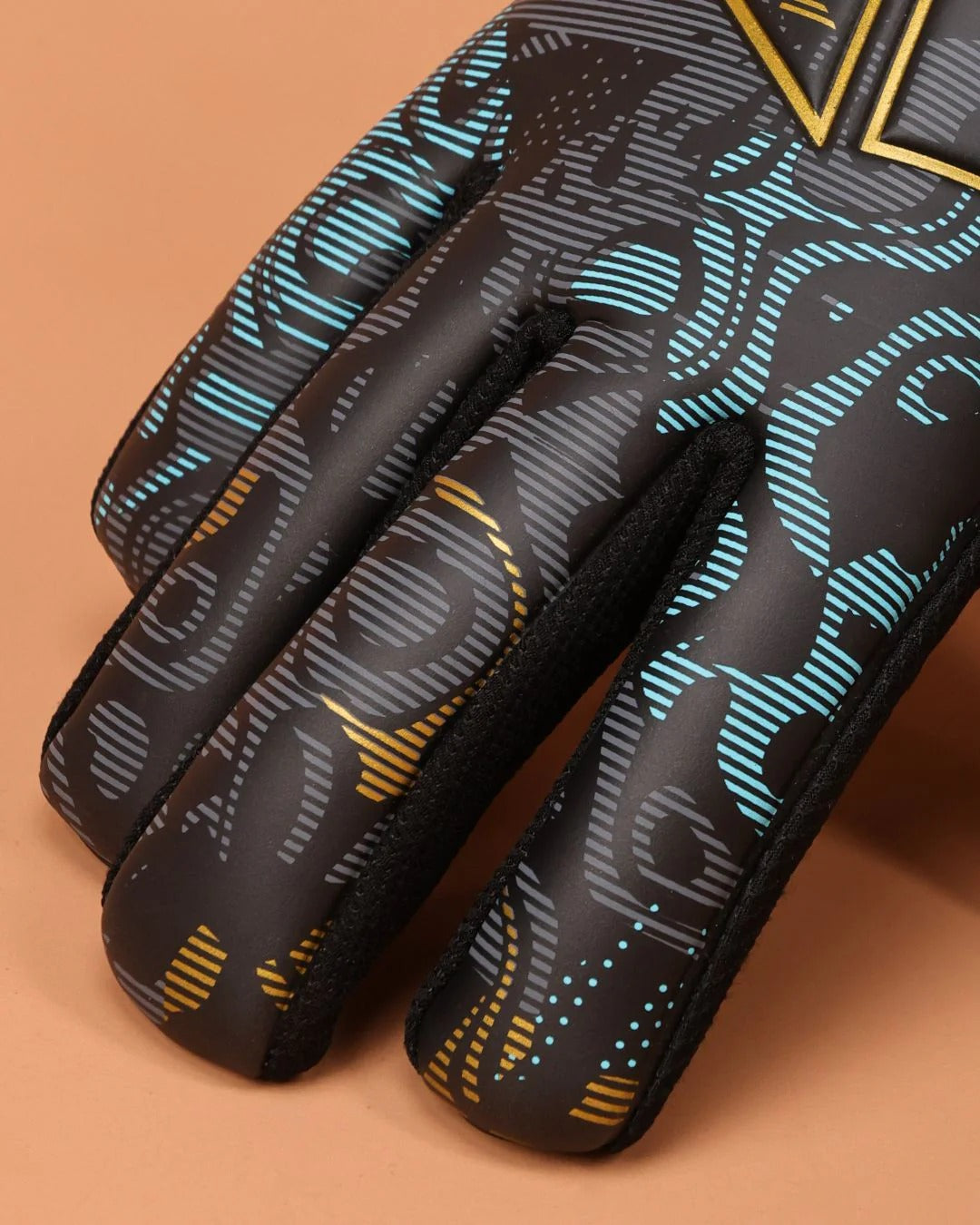 Nivia Safari Goalkeeper Gloves | 4 mm Latex Palm | Negative Cut | Finger Protection Football GK Gloves