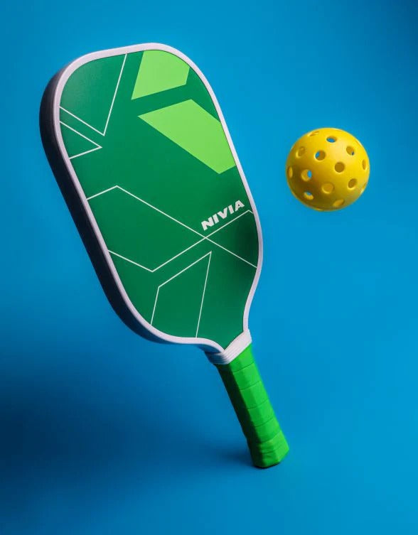 Nivia K-500 Pickleball Paddle - Fibreglass Surface with Cushion Grip & Paddle Cover