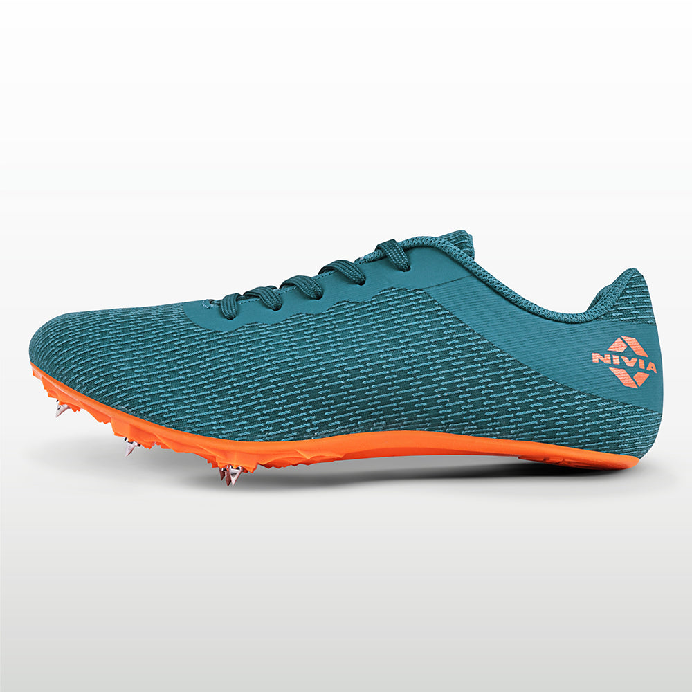 NIVIA Stride 3.0 Running Spikes | Lightweight Track & Field Shoes with 8 Removable Spikes & TPU Soleplate - Best Price online Prokicksports.com