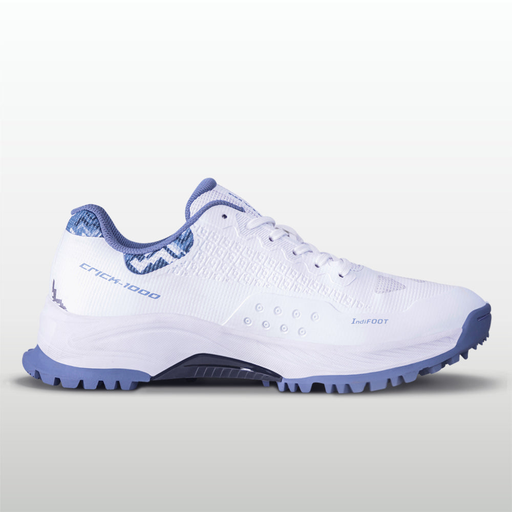 NIVIA CRICK-1000 2.0 Cricket Shoes Rubber | Breathable Cricket Shoes with TPU Fusion Upper, PU Cushioning & High-Traction Rubber Sole - Best Price online Prokicksports.com