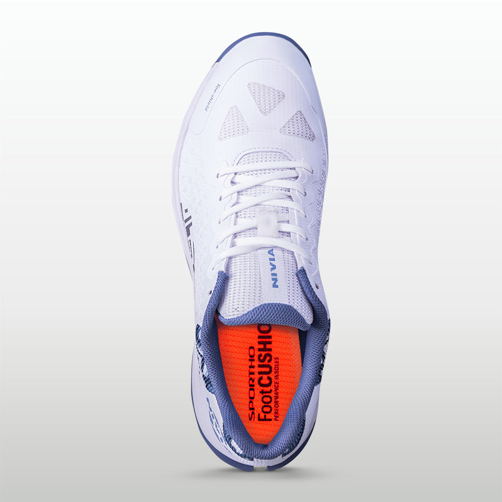 NIVIA CRICK-1000 2.0 Cricket Shoes Rubber | Breathable Cricket Shoes with TPU Fusion Upper, PU Cushioning & High-Traction Rubber Sole - Best Price online Prokicksports.com