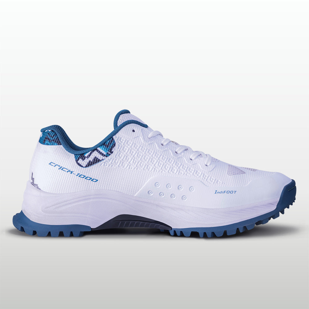 NIVIA CRICK-1000 2.0 Cricket Shoes Rubber | Breathable Cricket Shoes with TPU Fusion Upper, PU Cushioning & High-Traction Rubber Sole - Best Price online Prokicksports.com