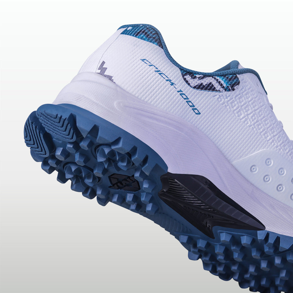 NIVIA CRICK-1000 2.0 Cricket Shoes Rubber | Breathable Cricket Shoes with TPU Fusion Upper, PU Cushioning & High-Traction Rubber Sole - Best Price online Prokicksports.com