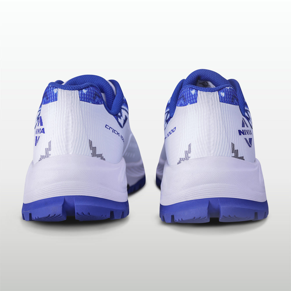 NIVIA CRICK-1000 2.0 Cricket Shoes Rubber | Breathable Cricket Shoes with TPU Fusion Upper, PU Cushioning & High-Traction Rubber Sole