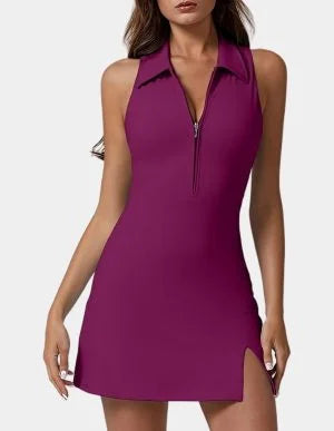 Berry Tennis Dress