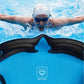 Nivia Visor Swimming Goggles for Adults | Anti-Fog UV Protection Polycarbonate Lens | Full Silicone Comfort Fit | Professional Training Swim Goggles for Men & Women | White